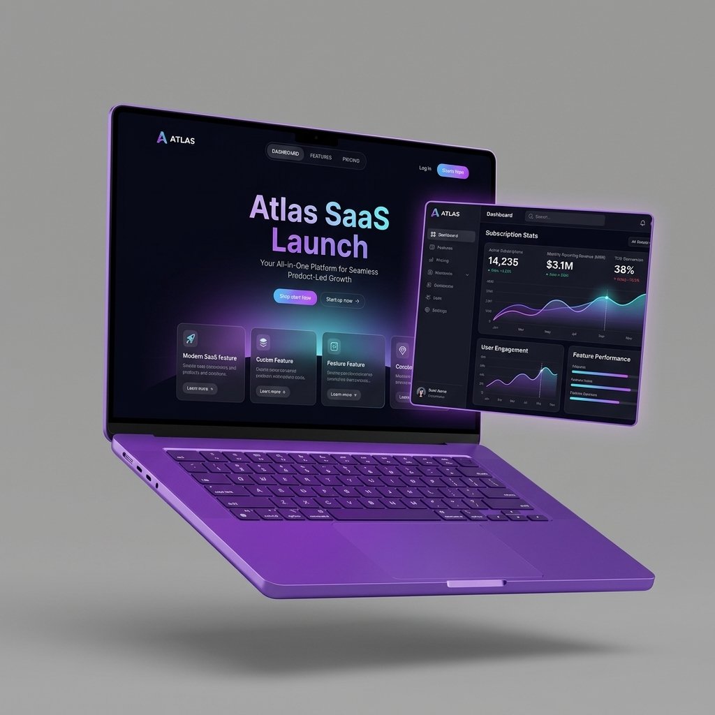 Atlas SaaS Launch — Web + Branding project by DigitalMarketing30